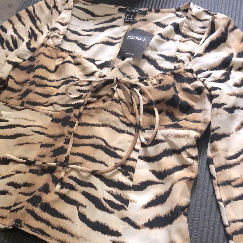 Tiger print top
